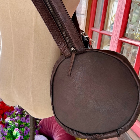 Free People Harlow Leather Bucket Backpack w/Coin & Pouch Bag Charm! - Picture 12 of 16